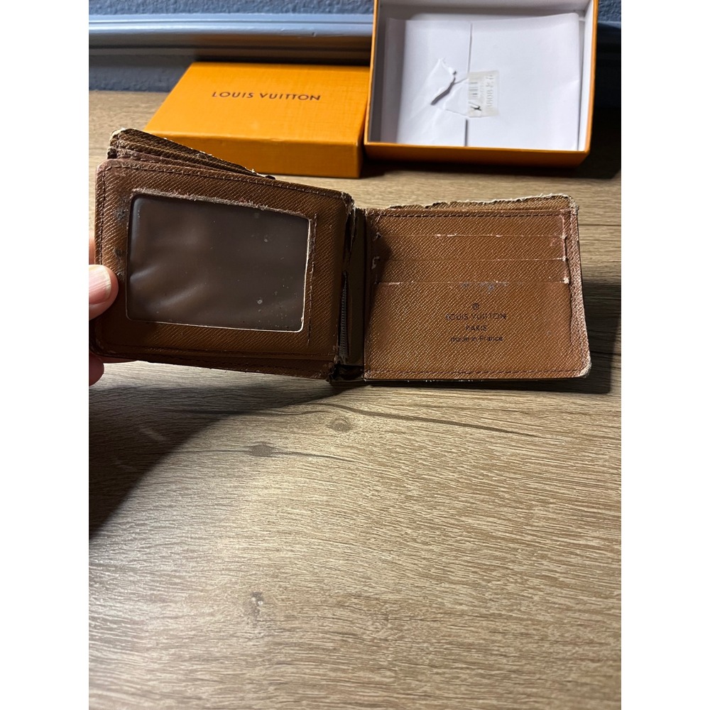Louis Vuitton Monogram Bifold Wallet Money Clip Made in France - Picture 2 of 13